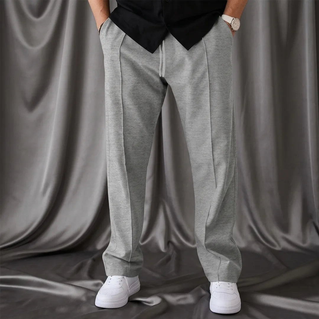 Clifford Relaxed Straight-Leg Formal Joggers