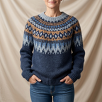 Léa Nordic Fair Isle Pullover Sweater