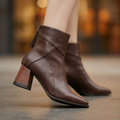 Élise Sculpted Block Heel Ankle Boots