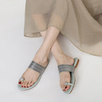 Élise Rhinestone Beach Flat Sandals