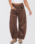 Léa Ribbed Corduroy Wide Leg Pants