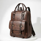 Nova Vintage Vegan Leather Laptop Backpack
