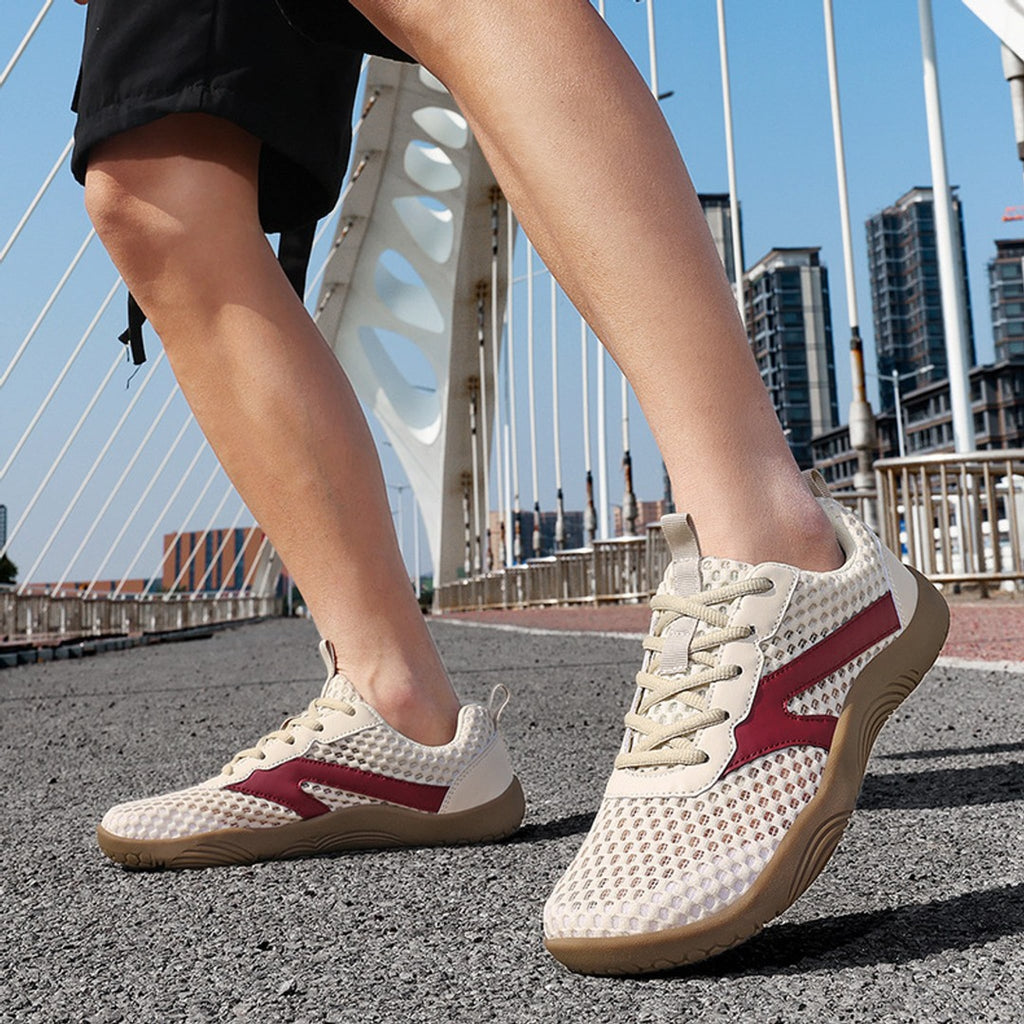 Landstrider Breathable Mesh Wide-Toe Walking Sneakers