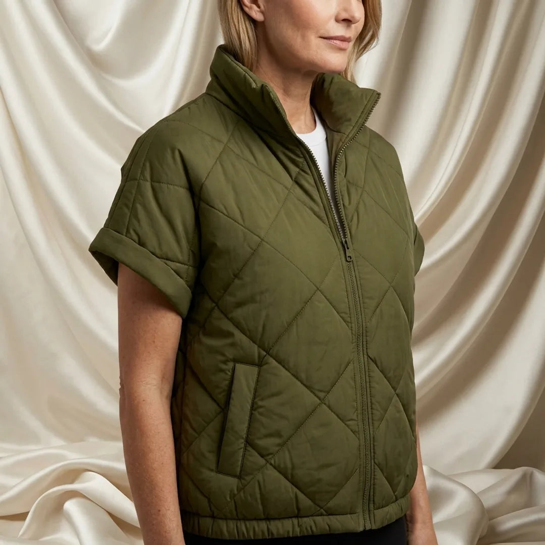 Léa Diamond Quilted Puffer Jacket
