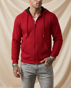 Sterling Waffle Knit Full-Zip Hoodie
