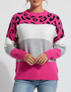 Léa Leopard Casual Cardigan Sweater