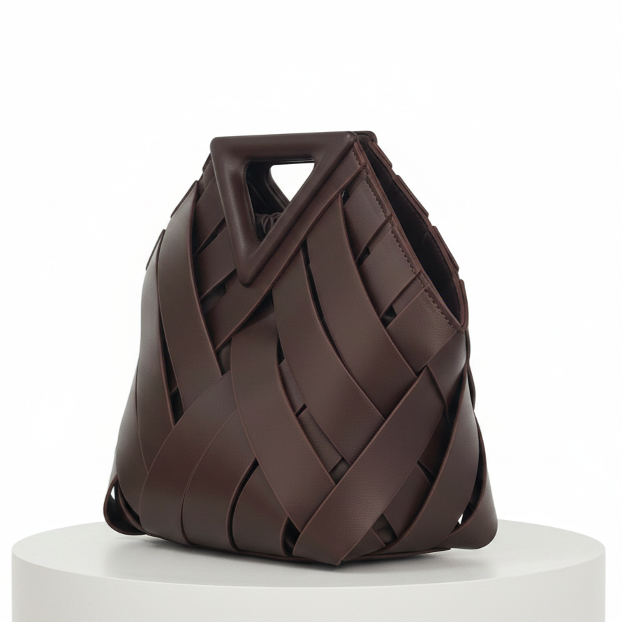 Élise Woven Vegan Leather Handbag