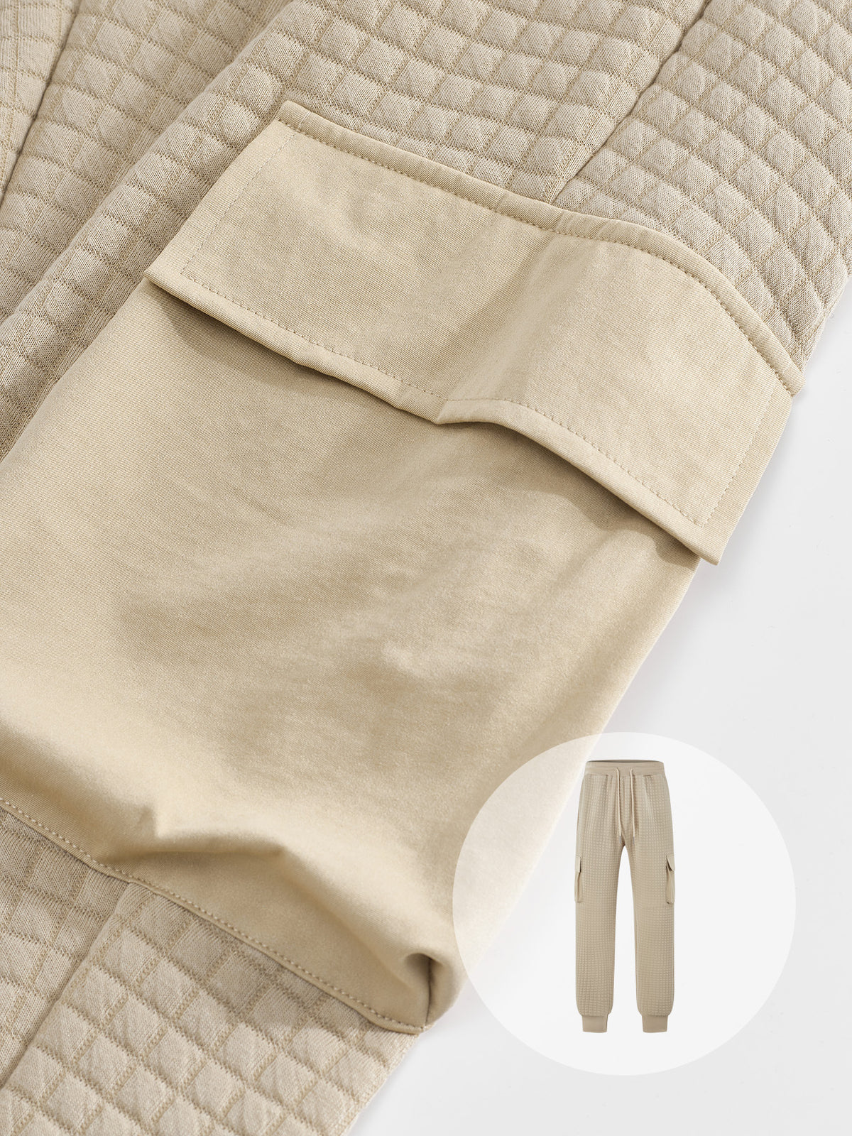 Clifford Waffle Knit Gym Cargo Joggers