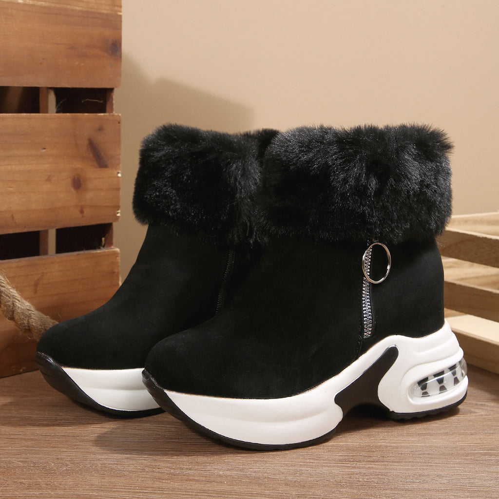 Élise Fur Lined Vegan Suede Boots