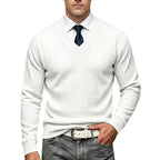 Sterling Jacquard V-Neck Pullover Sweater