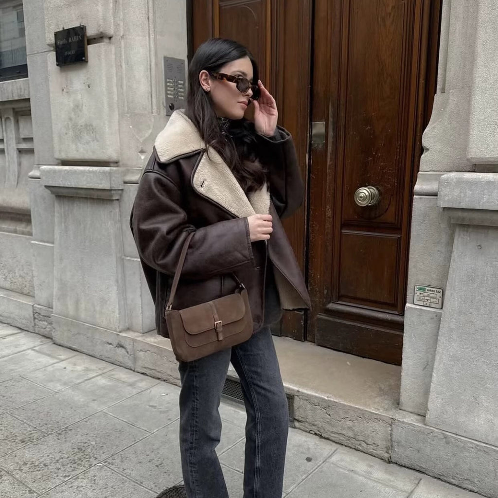 Léa Fall Fur-Lined Chic Jacket