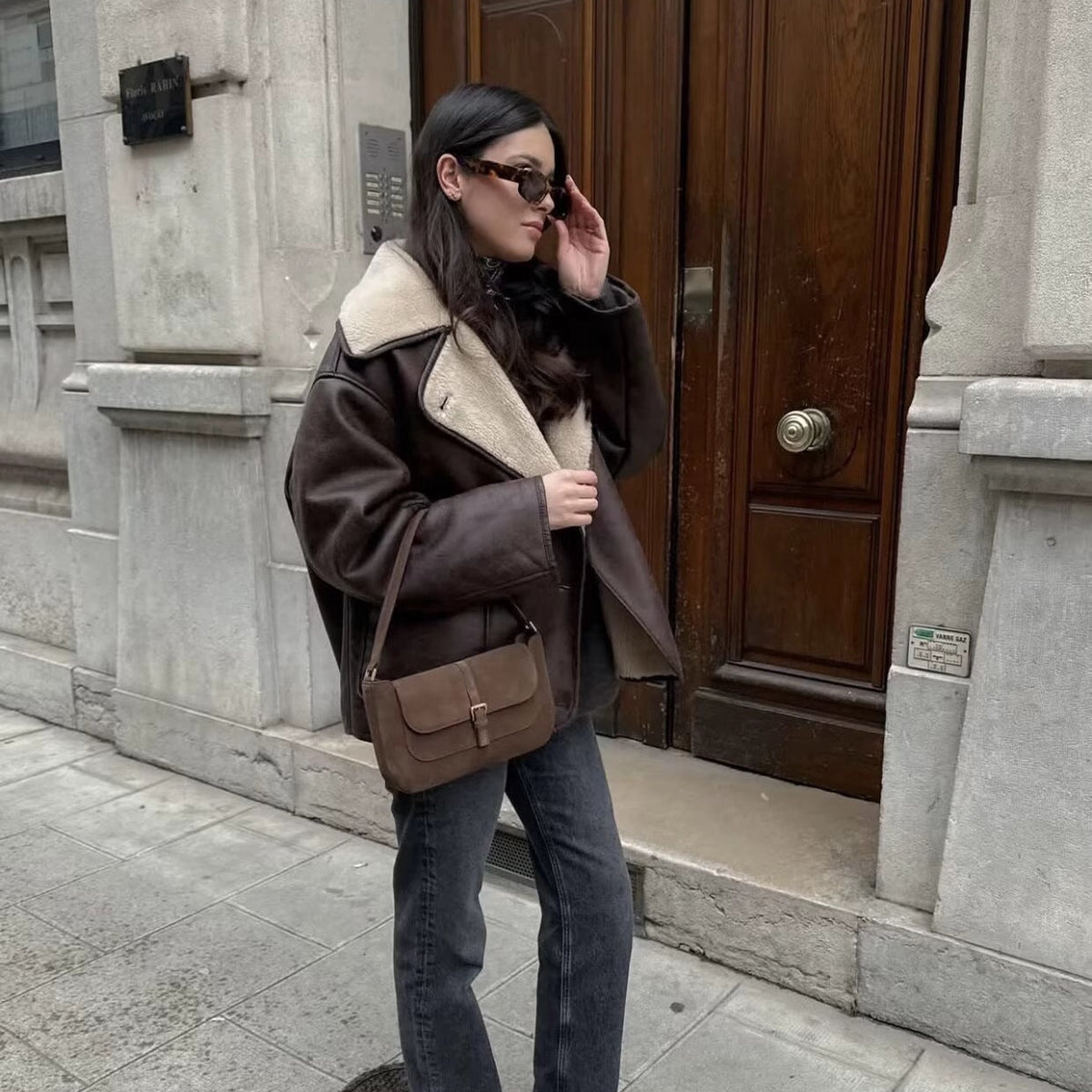 Léa Fall Fur-Lined Chic Jacket