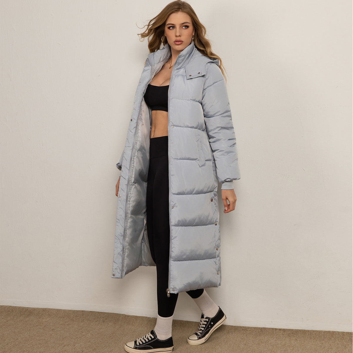 Penelope Longline Puffer Hooded Coat