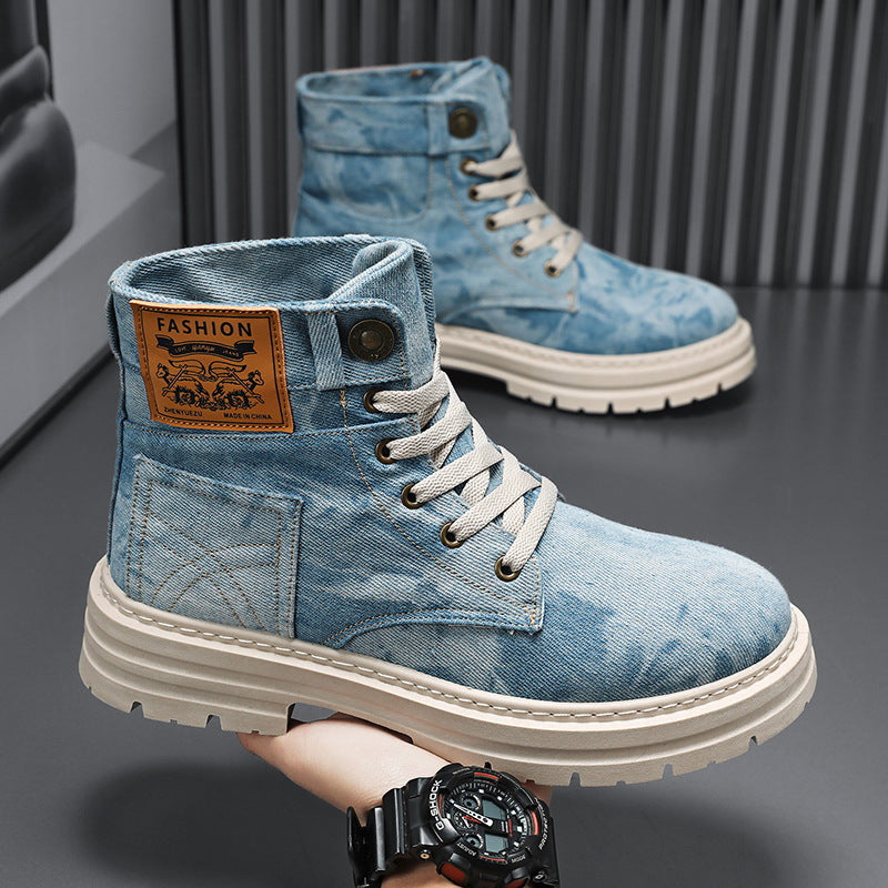 Jonathan NYC Denim Rugged Cargo Boots