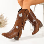 Élise Floral Western Cowboy Boots