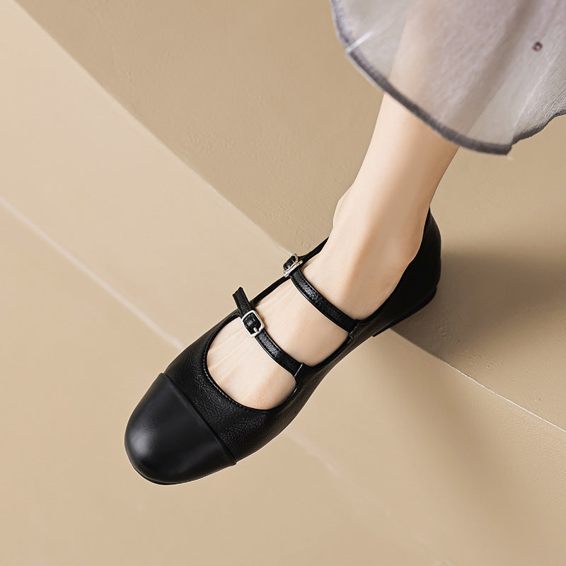 Élise French Vintage Ballet Mary Jane Flats