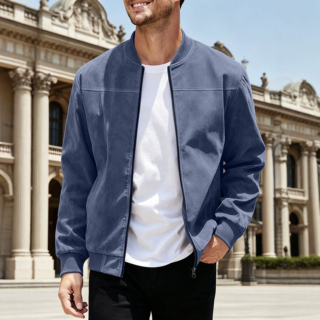 Blake Holloway Minimal Suede Flight Jacket