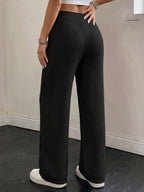 Léa Soft Knit Ribbed Drawstring Loungewear Pants