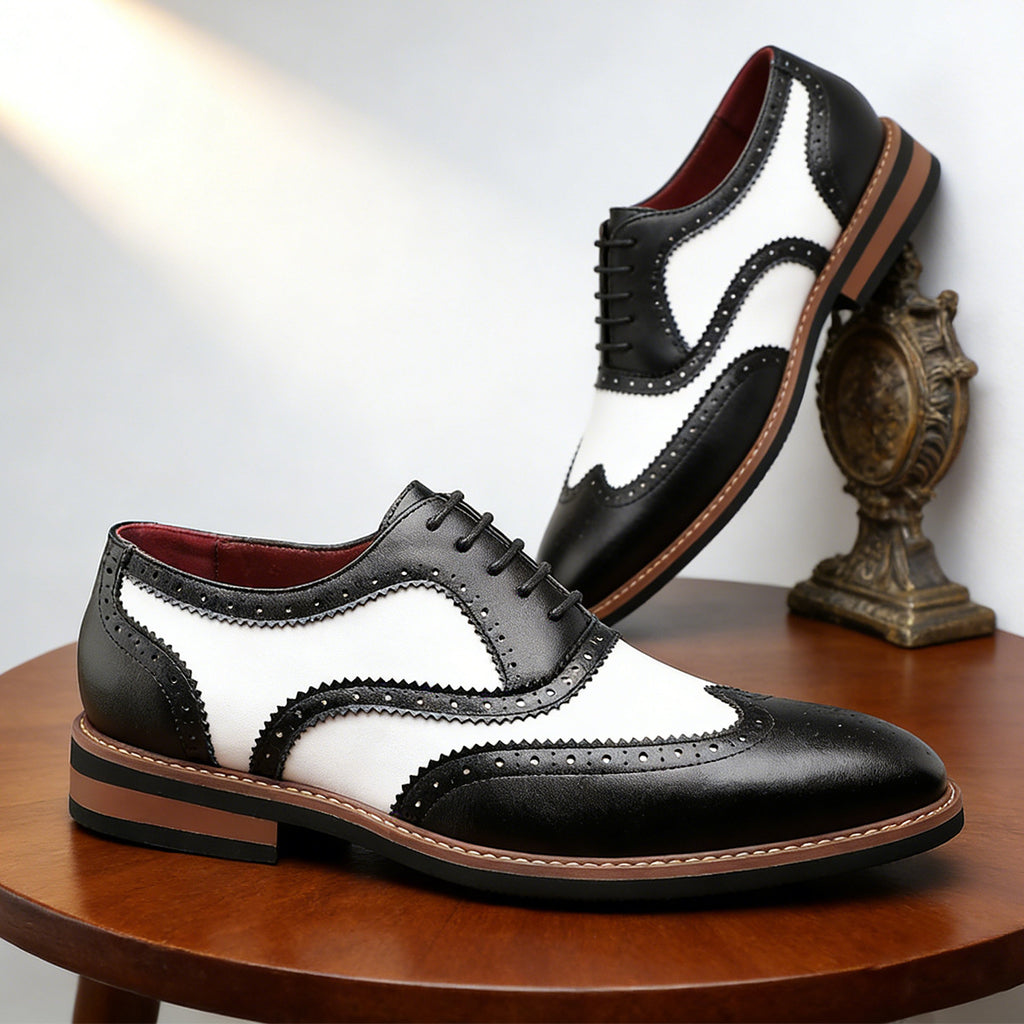 Stirling Two-Tone Wingtip Dress Oxfords