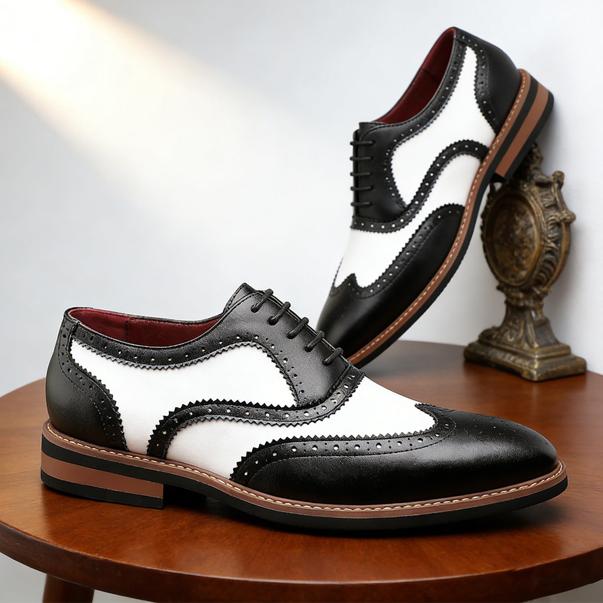 Stirling Two-Tone Wingtip Dress Oxfords