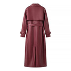 Léa Signature Vegan Leather Trench Coat