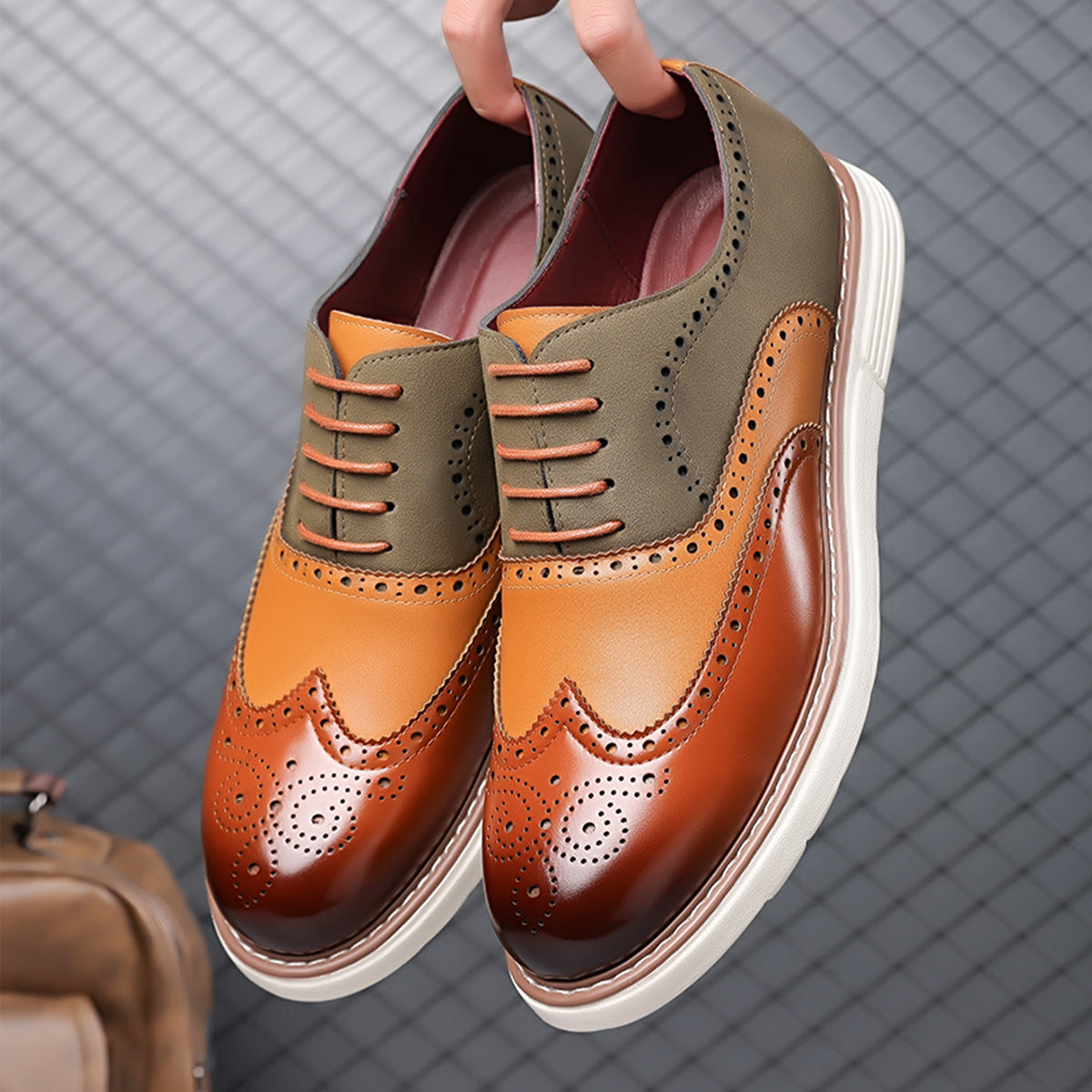 Veridian Signature Brogue Dress Sneakers