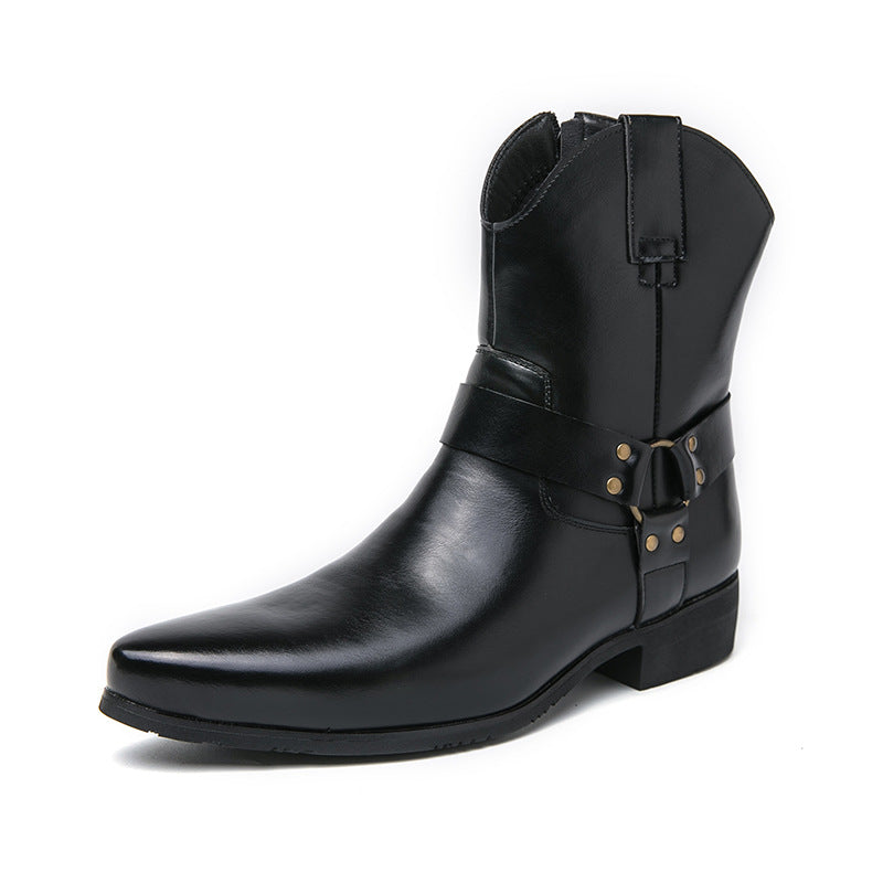 Sterling Pointed-Toe High Top Western Boots