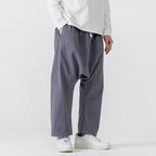 Urban Theory Baggy Drop-Crotch Cotton-Blend Pants