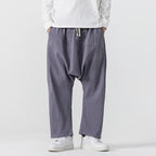 Urban Theory Baggy Drop-Crotch Cotton-Blend Pants
