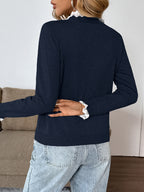 Léa Elegant Lace Sweater Cardigan
