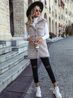 Léa Women's Velvety Plush Mid-Length Warm Vest