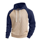 Sterling Two-Tone Raglan Knit Hoodie