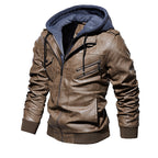 Stryde Vintage Aviator Layered Hoodie Jacket