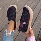 Élise Checkered Knitted Comfortable Orthopedic Walking Shoes