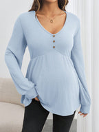 Léa Maternity Long Sleeve V-Neck Top