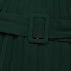 Léa Winter Long Sleeve Pleated A-Line Dress