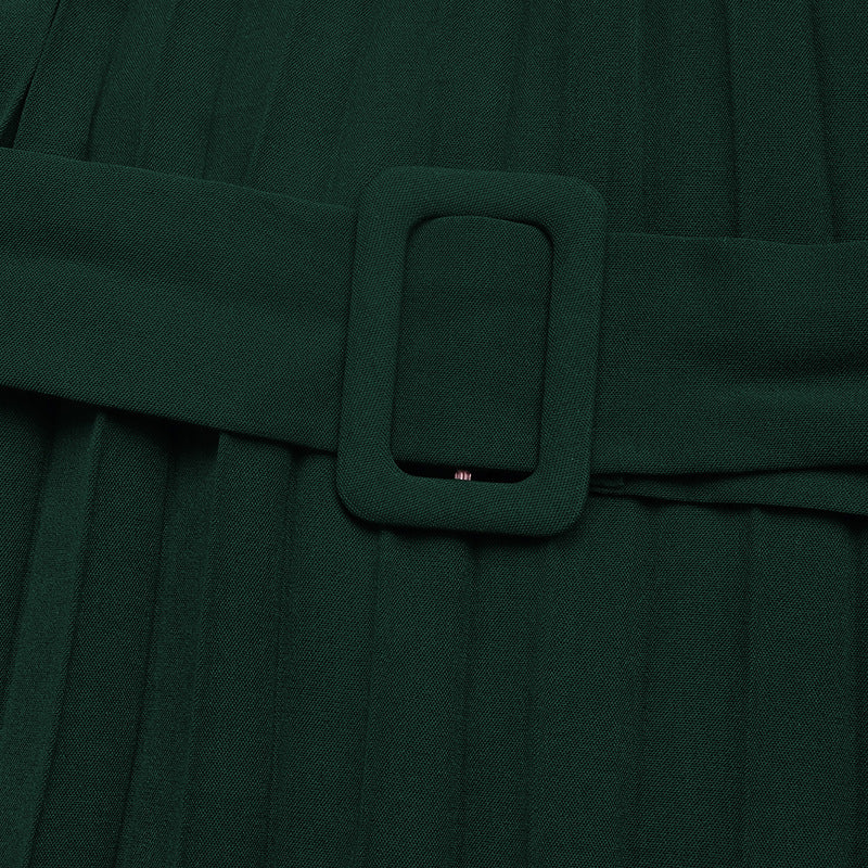 Léa Winter Long Sleeve Pleated A-Line Dress