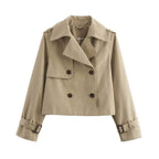 Léa Lightweight Crop Trench Coat