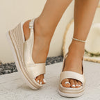 Élise Open-Toe Vacation Espadrilles Sandals