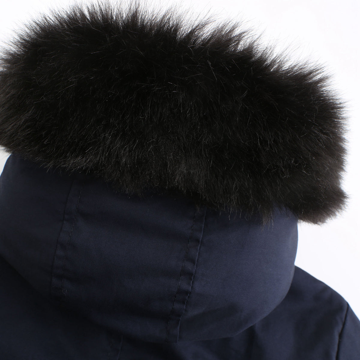 Léa Faux Fur Hooded Cinched Waist Parka