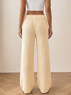 Léa Soft Knit Ribbed Drawstring Loungewear Pants