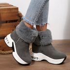Élise Fur Lined Vegan Suede Boots