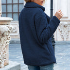 Avéra Cozy Fleeced Fall Double-Breasted Jacket
