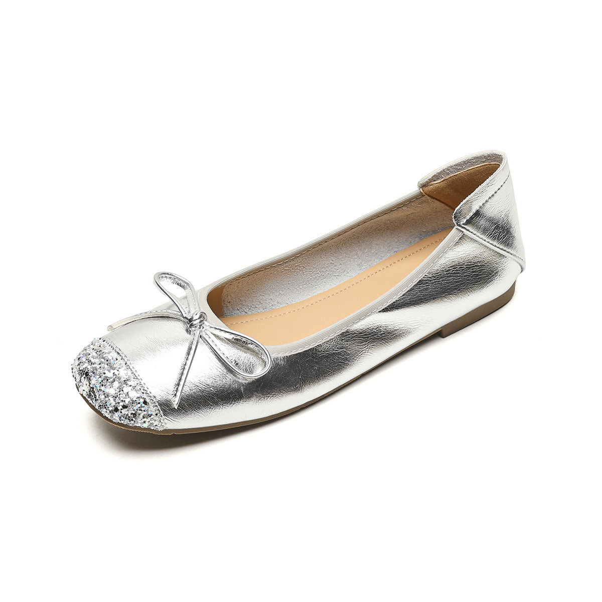 Élise Vintage Bow Mary Jane Ballet Flats