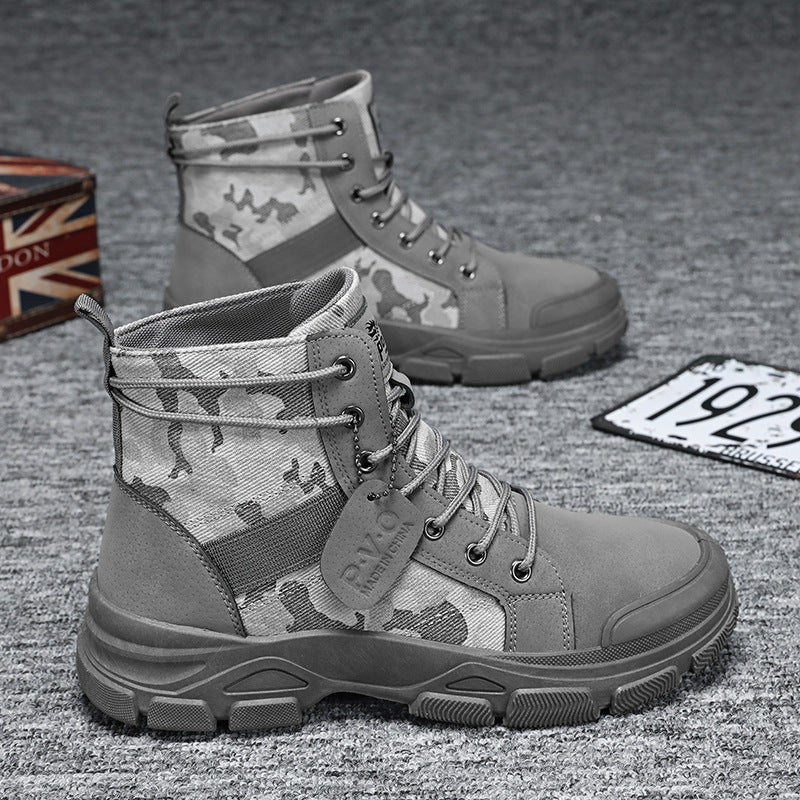 Ridge Rugged Camouflage Work Boots