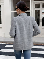 Léa Women's Formal Plaid Business Casual Jacket