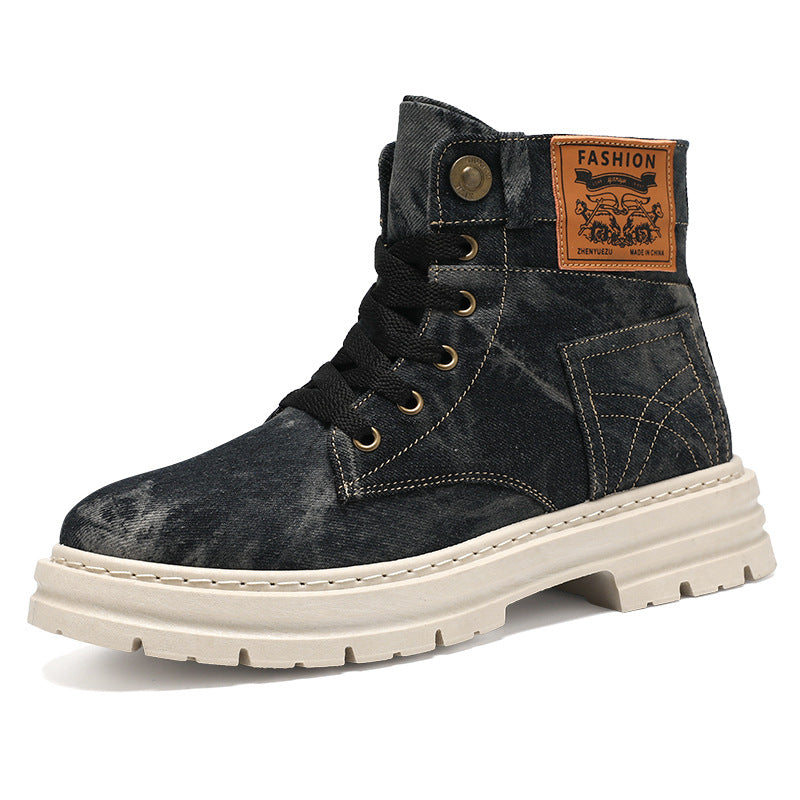 Jonathan NYC Denim Rugged Cargo Boots