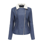 Penelope Vegan Leather Aviator Jacket