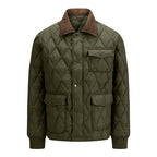Clifford Quilted Corduroy Lapel Puffer