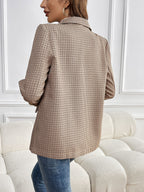 Léa Women's Formal Plaid Business Casual Jacket